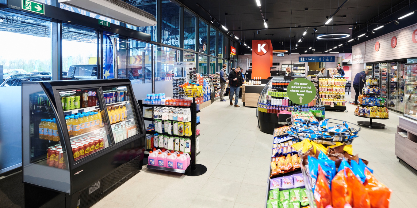 inside the shop of circle k 